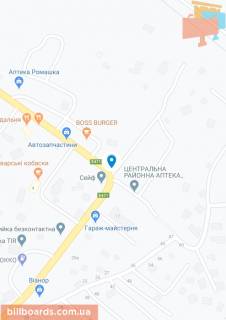 Billboard  in Stry, 3х6  Galic'ka, zupinka marsrutnogo taksi, velikij potik transportu, spal'nij rajon, duze prohidne misce, miznarodna trasa Kiiv-Cop scheme