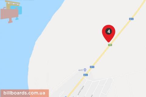 Billboard B in Mykolaiv highway, 6х3  trassa M14 -povorot na Leninku scheme