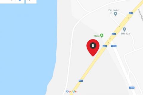 Billboard A in Kobleve, 6х3  trassa M14 -srazu za s.Koblevo scheme