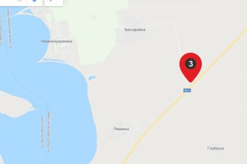 Billboard A in Mykolaiv highway, 6х3  trassa M14 - povorot na Ukrainku scheme