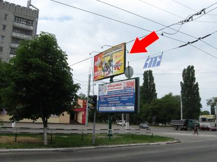 Billboard A in Kremenchuk, 3х6  st. Kiivs'ka - st. Vadima Pugacova (verh do Kieva) Photo 1