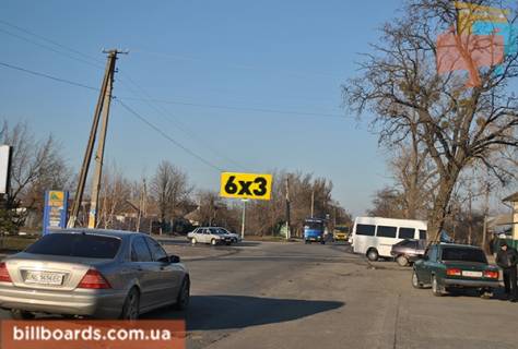 Billboard B in Samar (Novomoskovsk), 3x6  st.Suckova,114 Photo 1