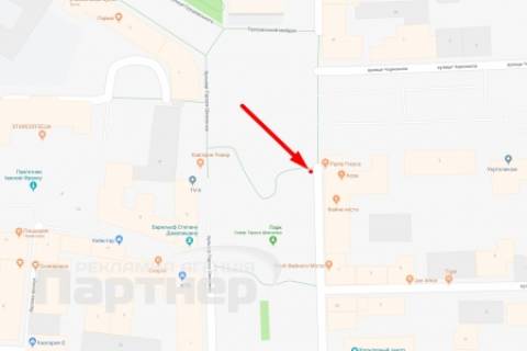 Citylight B in Ternopil, 1,2х1,8  bul'var T. Sevcenka scheme