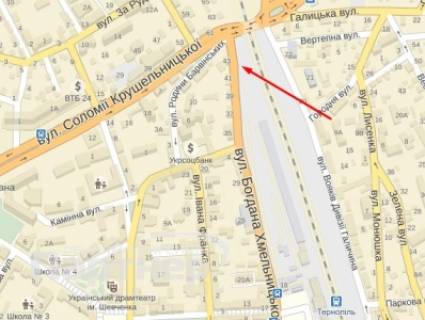 Billboard A in Ternopil, 3х6  B. Hmel'nic'kogo scheme