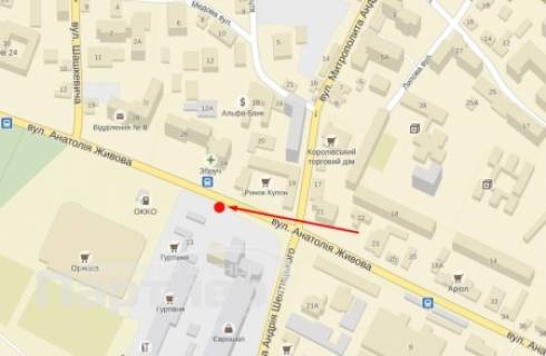 Billboard A in Ternopil, 3х6  Zivova scheme