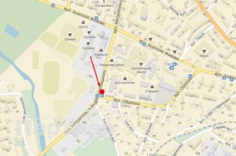 Billboard A in Ternopil, 3х6  Septic'kogo scheme