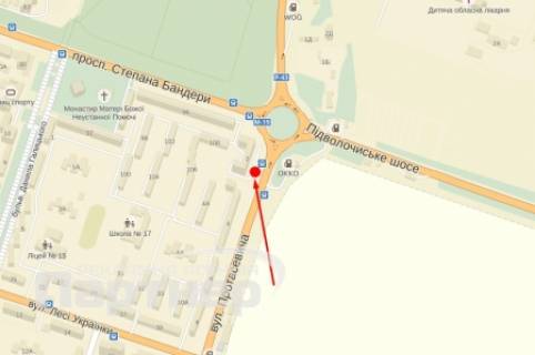 Billboard B in Ternopil, 3х6  Protasevica scheme