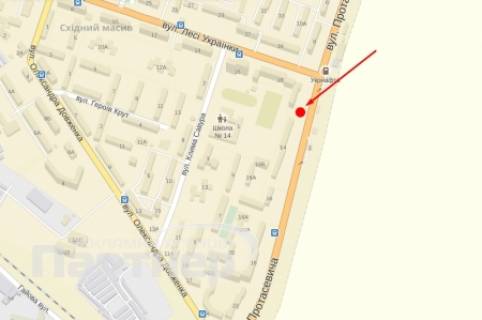 Billboard A in Ternopil, 3х6  Protasevica scheme