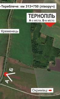 Billboard B in Ternopil, 3х6  trasa Ternopil'-Kremenec' scheme