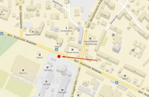 Billboard A in Ternopil, 3х6  Zivova scheme