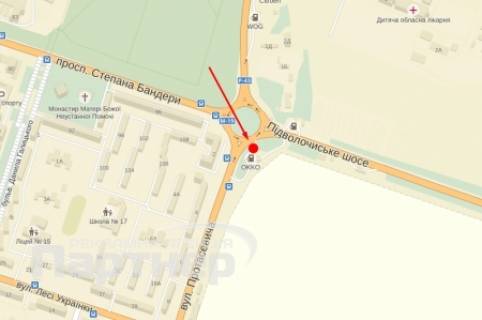 Billboard A in Ternopil, 3х6  Protasevica scheme