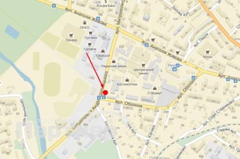 Billboard A in Ternopil, 3х6  Septic'kogo scheme