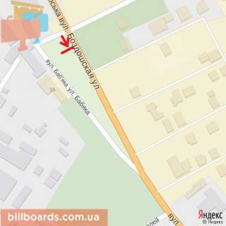 Billboard A in Beregovo st.Bab'aka -st.Cnigurs'kogo,TC Epicentr, naav.-st.Voz'ednanna scheme