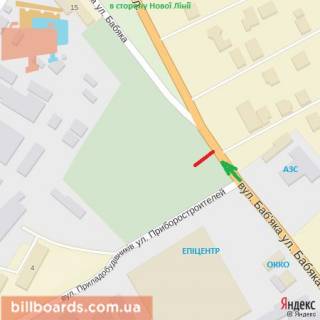 Billboard B in Beregovo st.Ankudinova-Buditeliv-Dajki-11  skola, ruh-st.Sumna,Drugetiv scheme