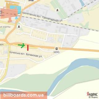 Billboard A in Beregovo st.Nezaleznosti, viizd z mista v naav.s.Bedevla, smt.Solotvino, Rahiv scheme