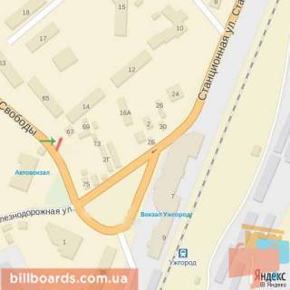 Billboard B in Beregovo prosp.Svobodi,67(navproti Avtovokzalu), napram-pl.Kirpi scheme