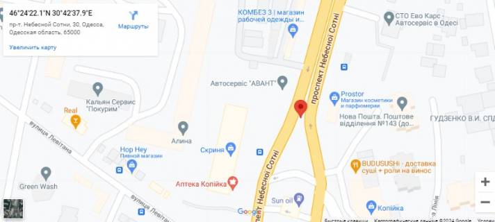 Prismatron, Prism A in Odessa Marsala Zukova pr-t - st.Levitana PRIZMA - 499572 scheme