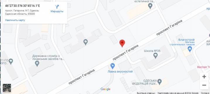 Prismatron, Prism A in Odessa Gagarina-6  PRIZMA - 499551 scheme