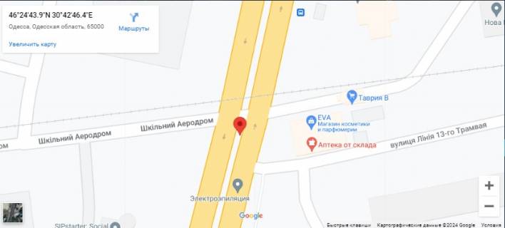 Prismatron, Prism A in Odessa Nebesnoyi Sotni pr-t - TC"Ekspostroj" PRIZMA ( v centr) - 499564 scheme