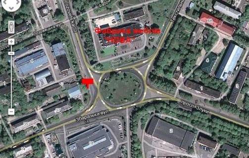 Billboard A in Ternopil, 3х6  kil'ce st. Tekstil'na - naproti FM "NOVA" scheme