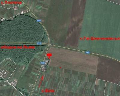 Billboard A in Ternopil highway, 3х6  Ternopil' - Bila A (z mista) scheme