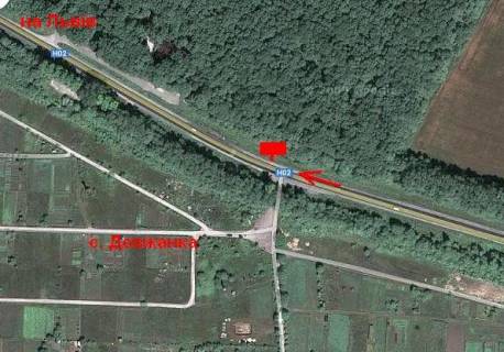 Billboard A in Ternopil highway, 3х6  L'vivs'ka trasa 2 A (z mista) scheme