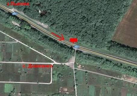 Billboard B in Ternopil highway, 3х6  L'vivs'ka trasa 2 B (z misto) scheme