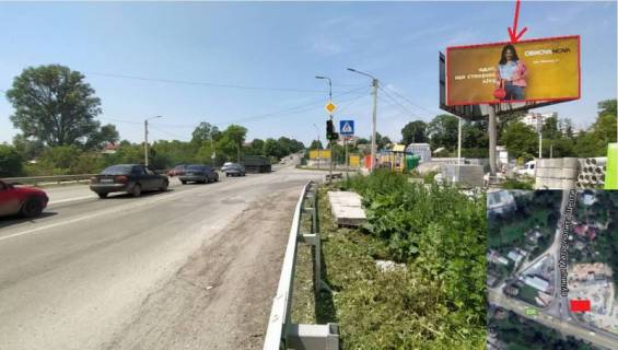 Billboard A in Ternopil, 3х6  st. Budnogo - povorot na central'nij rinok (zprava) Photo 1