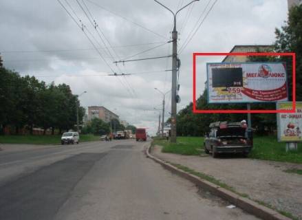Billboard A in Ternopil, 3х6  st. 15 Kvitna - zupinka "Stare sil'po" (zprava) Photo 1