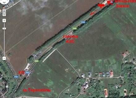 Billboard A in Ternopil highway, 3х6  Kremenec'ka trasa 3 A (v misto) scheme