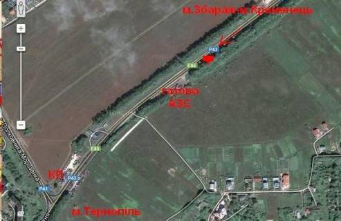 Billboard B in Ternopil highway, 3х6  Kremenec'ka trasa 4 B (v misto) scheme