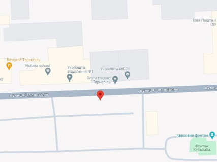 Billboard B in Ternopil Cornovola st., navproti Ukrposti scheme