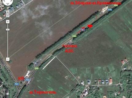 Billboard A in Ternopil highway, 3х6  Kremenec'ka trasa 4 A (z mista) scheme