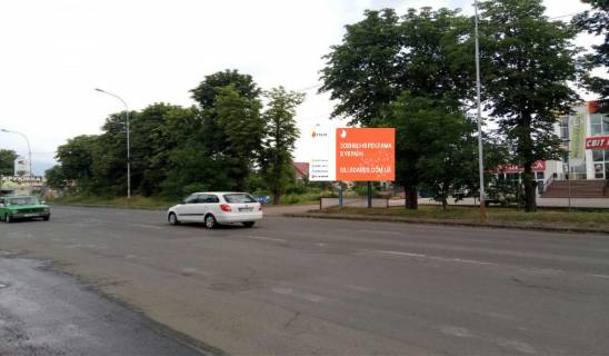 Billboard A in Uzhgorod, 3x6  st. Karpat·sʹkoyi Ukrayiny (Gagarina), za m-nom "ATB" Photo 1