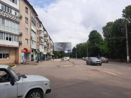 Billboard B in Kropyvnytskyi (Kirovograd), 3x6  st. Volkova 1(skola, supermarket "Fajno Market") Photo 1