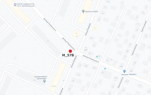 Billboard B in Kropyvnytskyi (Kirovograd), 3x6  st. Anovskogo- st. Komarova scheme