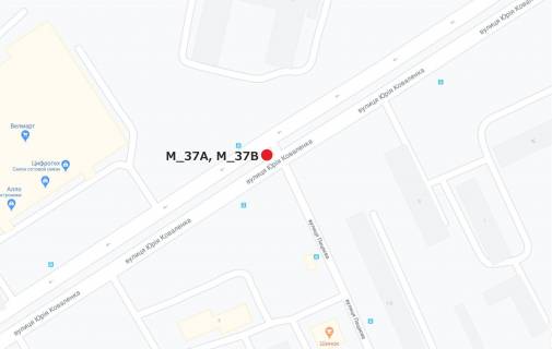 Billboard A in Kropyvnytskyi (Kirovograd), 3x6  st. U.Kovalenka-st.Pacaeva (gipermarket "Velmart") scheme