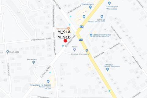 Billboard A in Kropyvnytskyi (Kirovograd), 3x6  st. Sadova (navproti zapravki Avias, avtorinok) scheme