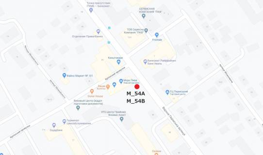 Billboard B in Kropyvnytskyi (Kirovograd), 3x6  st. Verhnepermskaa scheme