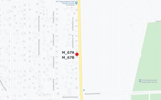 Billboard B in Kropyvnytskyi (Kirovograd) st. Holodnoars'ka viizd z mista zi storoni m.Kiiv scheme