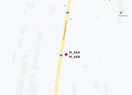 Billboard A in Kropyvnytskyi (Kirovograd), 3x6  st. Bobrinec'kij slah (ipodrom) viizd na Mikolaiv scheme