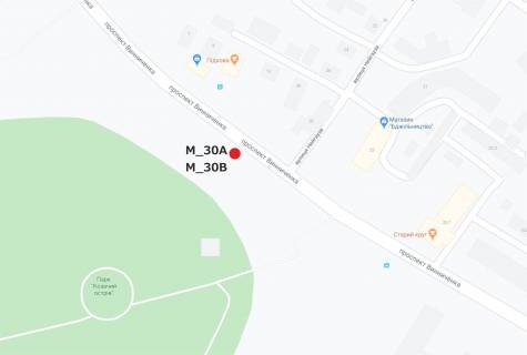 Billboard B in Kropyvnytskyi (Kirovograd) prosp. Vinnicenka (avtosalon  Nissan) scheme