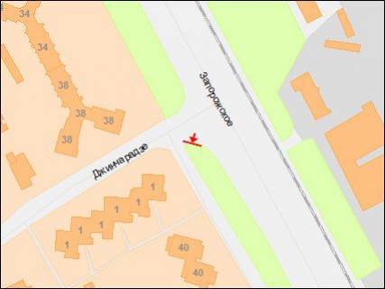 Prismatron, Prism A in Dnipro (Dnipropetrovsk), 3х6  Zaporozskoe sosse - Dzincaradze st., levaa - 218203 scheme