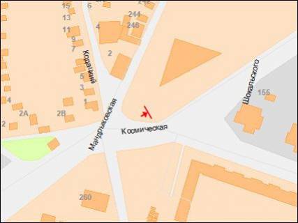 Prismatron, Prism A in Dnipro (Dnipropetrovsk), 3х6  Kosmiceskaa st. - Mandrykovskaa st., pravaa - 218266 scheme