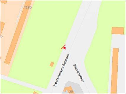 Backlight A in Dnipro (Dnipropetrovsk), 4х8  Bogdana Hmel'nickogo av. - Zaporozskoe sosse scheme