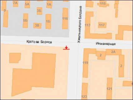 Prismatron, Prism A in Dnipro (Dnipropetrovsk), 3х6  Bogdana Hmel'nickogo av., 118D - Krotova st., iz centra - 218189 scheme