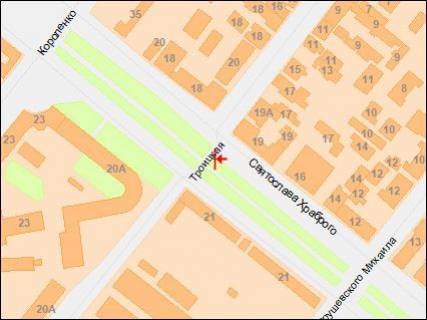 Prismatron, Prism Р/П in Dnipro (Dnipropetrovsk), 3х6  Svatoslava Hrabrogo st., 21 - Krasnaa st., v centr - 218242 scheme