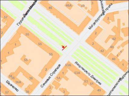 Scrolller, Scroll B in Dnipro (Dnipropetrovsk), 3,14х2,32  Avornickogo av. - Secevyh strel'cov st. - 218319 scheme