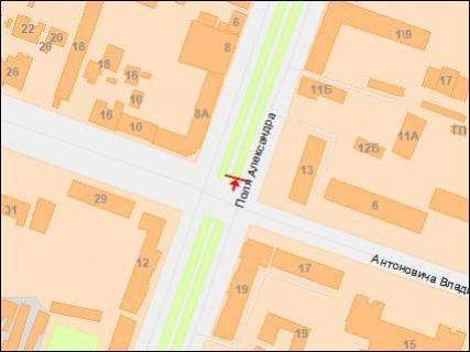 Prismatron, Prism Р/П in Dnipro (Dnipropetrovsk), 3х6  Pola av. - Antonovica st., v centr - 218175 scheme