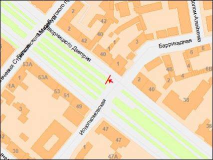 Scrolller, Scroll B in Dnipro (Dnipropetrovsk), 3,14х2,32  Avornickogo av. - Barrikadnaa st. - 218291 scheme